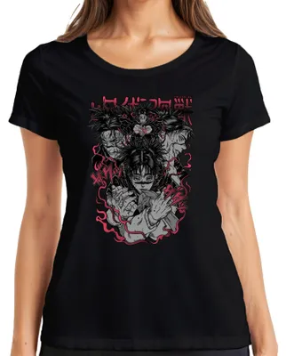 Obrázek produktu pro dámské tričko Sukuna Yuji Megumi Anime Manga Gift Anime Aesthetics, černá, L