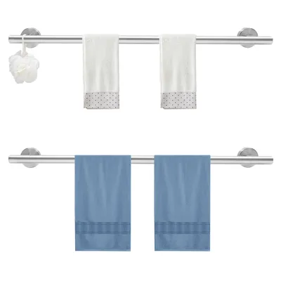Produktbild von Handtuchhalter für das Badezimmer, Handtuchhalter aus Metall für die Wandmontage, Handtuchhalter, Silber