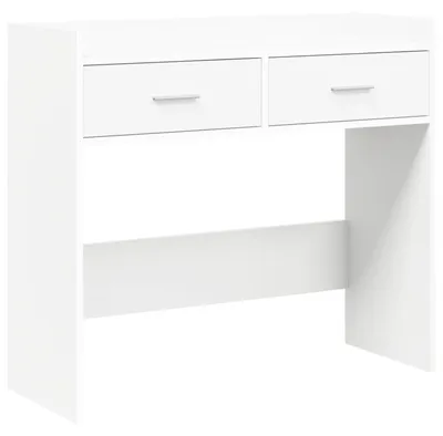 Obrázok produktu pre vidaXL Konzolový stolík, biely, 90 x 35 x 80 cm, drevotrieska