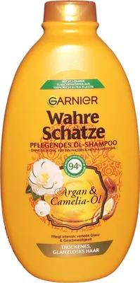 Produktbild von Garnier Shampoo ARGAN CAMELIA-ÖL 600ml XXL Wahre Schätze trocken glanzloses Haar