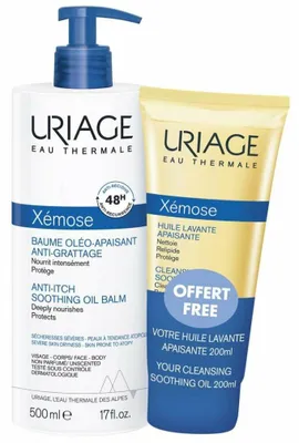 Immagine prodotto di Balsamo Uriage Xemose 500 ml + olio 200 ml