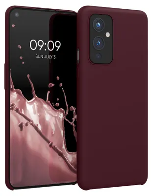 Obrázok produktu pre Puzdro na mobilný telefón kwmobile pre OnePlus 9 (verzia EU/NA) – silikónové puzdro – bezdrôtové nabíjanie – ochranné puzdro v farbe Tawny Red