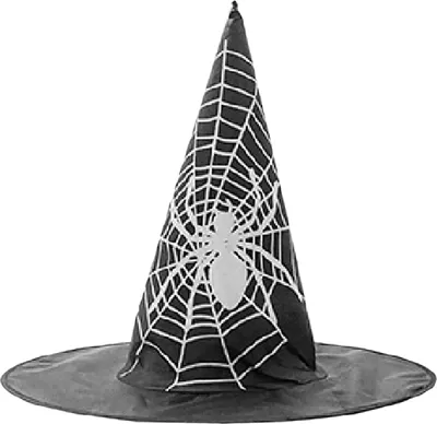 Produktbild von Halloween Hexenhut Gruseliger Hut mit breiter Krempe, Halloween-Geschenk fuer Maenner, Frauen, Kinder, Halloween-Kostuem, Cosplay, Party, Festivals, Dekoration