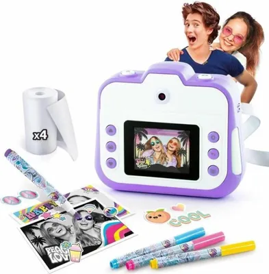 Produktbild von Digitalkamera für Kinder zum Aufnehmen von Fotos und Videos, Farbe Violett