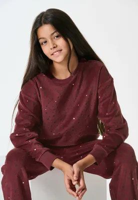 Image de Schiesser écoliers filles pyjama long 140 bleu foncé pièce
