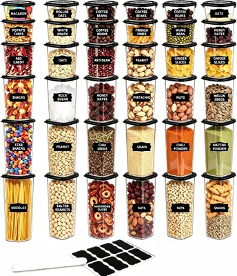 Vorratsdosen-Set, 36-teilig, luftdicht, stapelbar, BPA-frei