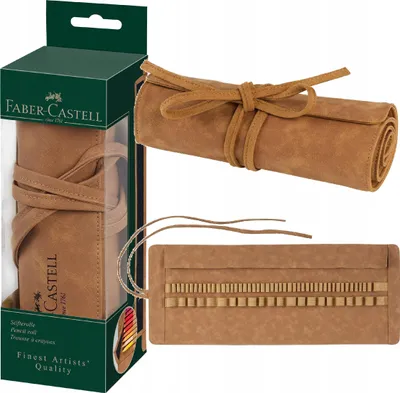 Zdjęcie produktu dla Faber-Castell 180010, Miękki piórnik, Skóra woskowana (Pull Up), Brązowy, Monochromatyczny, Nastolatek, Każda płeć
