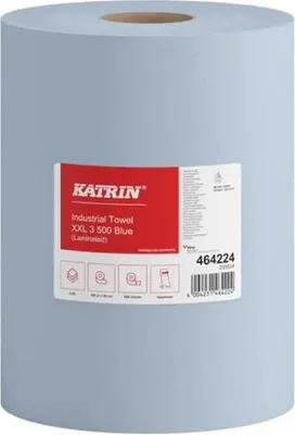 Produktbild von Industrieputztuchrolle, blau, 3-lagig, blau, 38 cm, 500 Abrisse a ca. 36 cm