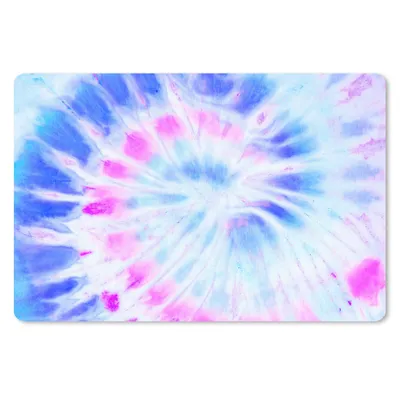 Produktbild von MuchoWow® Schreibtischunterlage Sommer - Krawattenfärbung - Weiß 60x40 cm - XXL Mauspad - Großes Mauspad
