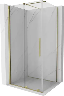 Image de Mexen Velar Cabine de douche, or, 100x110 cm