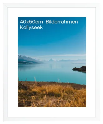 Zdjęcie produktu dla Biały ramka na zdjęcia 40 x 50 cm z MDF z akrylowym szkłem