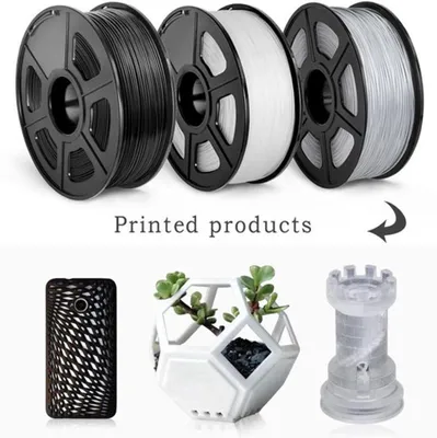 Produktbild von 3D-Druckerfilament PLA – 1,75 mm – 11 kg – Schwarz und Weiß – Für FDM-Drucker