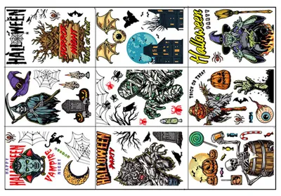 Obrázek produktu pro Halloweenové samolepky na okna, roztomilé Halloweenové samolepky na okna