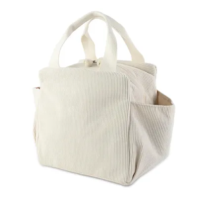Produktbild von Lunchtasche,Kühltasche,12L Lunchtasche Damen Cord,Lunch Bag(Beige)