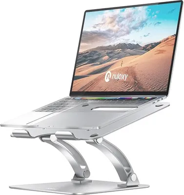 Immagine prodotto di Supporto regolabile in alluminio per laptop, argento, da 10 a 17 pollici