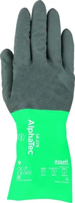 Produktbild von Ansell Handsch.AlphaTec 58-270, Gr. 10, schwarz/grün