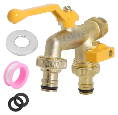 Doppel-Wasserhahn 1/2 Zoll Messing frostbeständig