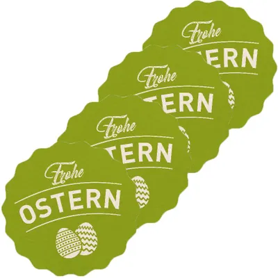 Produktbild von Itenga 50er Set Sticker Frohe Ostern grün