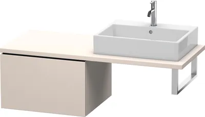 Produktbild von Konsolenunterschrank L-CUBE 400x620x547mm taupe supermatt taupe supermatt