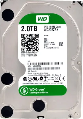 Immagine prodotto di Disco rigido Western Digital Caviar Green WD20EZRX da 2 TB