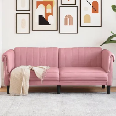 Produktbild von Maison Exclusive - Sofa 2-Sitzer Rosa Samt