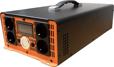 Produktbild von HOULI Power Inverter Spannungswandler von 12V auf 230V, 3000W/6000W, reine Sinuswelle, 4 Steckdosen