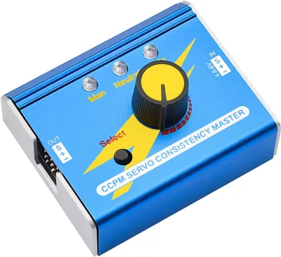 Zdjęcie produktu dla Cyfrowy tester serwomechanizmów wielofunkcyjny DC 4.8V-6V | Precyzyjna kontrola serwomechanizmów i ESC | Idealny do modelarstwa RC, niebieski, metal