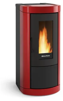 Image de Poêle à granulés de bois 8kw bordeaux - Nordica Extraflame - MIETTAEVOBORDEAUX -