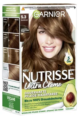 Produktbild von Garnier Nutrisse Dauerhafte Pflege-Haarfarbe mit nährenden Fruchtölen, Coloratio