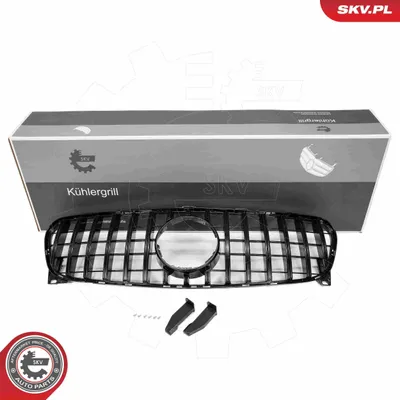 Produktbild von ESEN SKV 66SKV567 Kühlergrill Frontgrill passend für MERCEDES-BENZ GLA (X156) Glänzend Schwarz