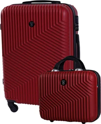 Obrázek produktu pro Cestovní kufr BERTOO Milano - červený set 2v1 L