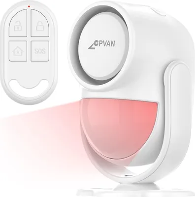 Image de Détecteur de mouvement PIR avec alarme, télécommande et sirène de 125 dB
