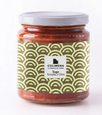Immagine prodotto di Salsa al tonno con olive 190 gr. - Colimena