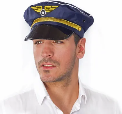 Produktbild von Pilotenmütze, blau, größenverstellbar