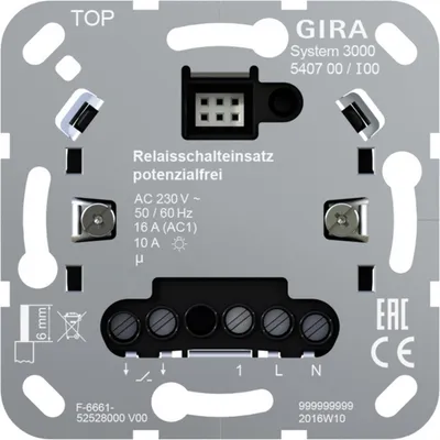 Produktbild von GIRA Relaisschalteinsatz pot.frei 540700