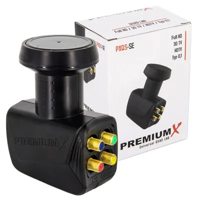 Produktbild von PremiumX Quad LNB PXQS-SE Sat für 4 Teilnehmer DVB-S2 HDTV 4K