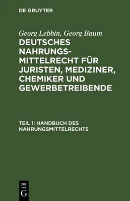 Produktbild von Handbuch des Nahrungsmittelrechts