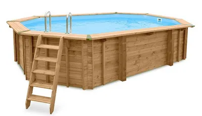 Produktbild von Interline Summer Holz Schwimmbad Bali Set 3 braun 640x400x136 cm Interline Summer Holz Schwimmbad Bali Set 1 braun 640x400x136 cm
