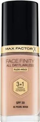 Zdjęcie produktu dla Max Factor Facefinity All Day Flawless 3 w 1 Kryjacy podklad w plynie 35 Pearl Beige, 30 ml