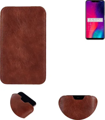 Produktbild von K-S-Trade Schutzhülle Handyhülle kompatibel mit Elephone A4 Pro Handytasche Kunstleder Sleeve in braun
