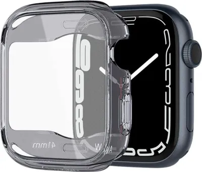 Produktbild von Spigen Ultra Hybrid-Gehäuse für Apple Watch 7/8/9 (41 mm) - Transparentes Grau