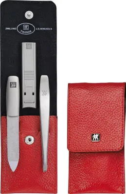 Produktbild von ZWILLING 97119-002-0, Schwarz, Rot, Edelstahl, Edelstahl, 3 Stück(e), Leder, 4 Stück(e)