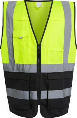 Productafbeelding van Regatta - "Pro Executive" Hoge zichtbaarheid vest voor heren, model RG10717 (maat M) (geel/zwart)