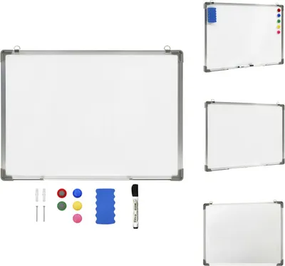 Produktbild von vidaXL Magnetisches Whiteboard Weiß 90 x 60 cm Stahl - Whiteboards