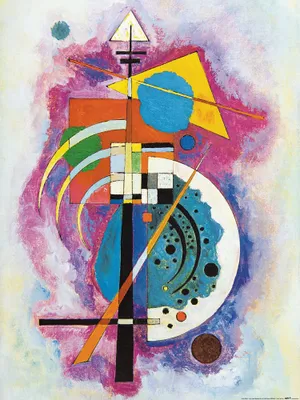 Produktbild von Wassily Kandinsky Kunstdruck Bild - Hommage An Grohmann, 1926 (80 x 60 cm)