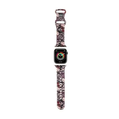 Immagine prodotto di Hello Kitty Pasek Hkawmsdgptp Apple Watch 38/40/41Mm Różowy/Pink Strap Silicone Tags Graffiti