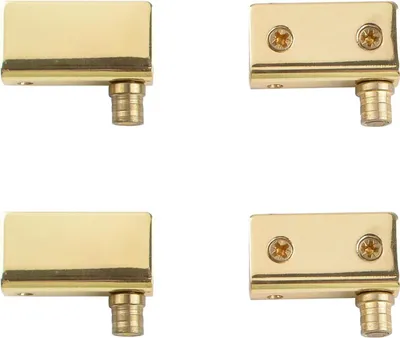 Produktbild von Pivot-Scharnier für Glastüren - Set von 4 - goldfarben