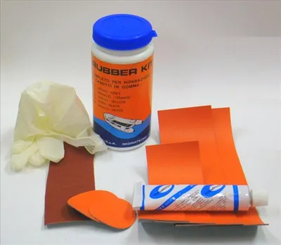 Produktbild von Schlauchbootreparatur Set Neopren, orange