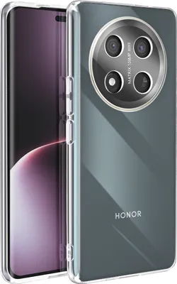 Produktbild von Avizar, Schutzhülle für Honor Magic 7 Lite – Silikonrahmen & Acrylrückseite, Transparent
