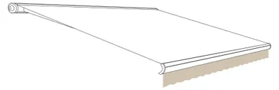 Productafbeelding van Polyacryl Zonwering voor Balkon en Terras - Pebble Kleur